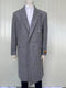 Mens Full Length Wool and Cashmere Overcoat - Winter Topcoats - Grey - AlbertoNardoniStore