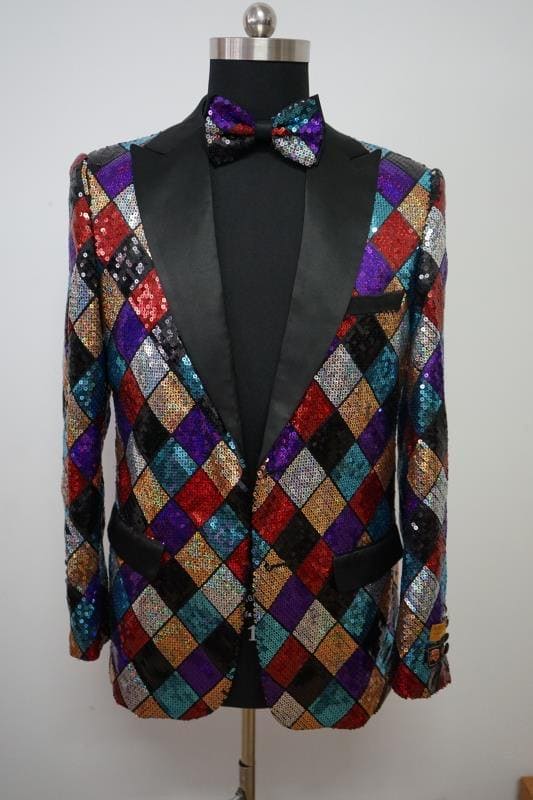 Mens Glitter Blazer - AlbertoNardoniStore