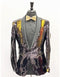 Mens Gold Sequin Blazer - AlbertoNardoniStore