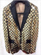 Mens Gold Sequin Blazer - AlbertoNardoniStore