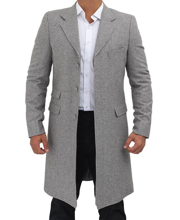 Mens Gray Coat - AlbertoNardoniStore