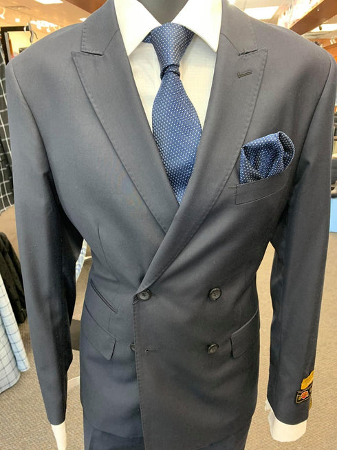 Navy Double Breasted Suit