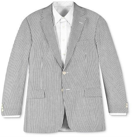 Mens Gray Seersucker Suit - AlbertoNardoniStore