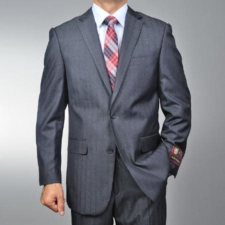 Mens Gray Tweed Suit - Grey Suit - Winter Fabric Heavy Suit - AlbertoNardoniStore