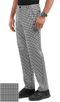 Mens Grey Houndstooth Dress Pants - AlbertoNardoniStore