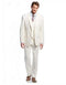 Mens Ivory Linen suit - AlbertoNardoniStore