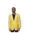 Mens Lightweight Blazer - Men's COTTON RAYON Summer Light Weight Fabirc Blazer ~ Sport Coat ~ Jacket Yellow - AlbertoNardoniStore