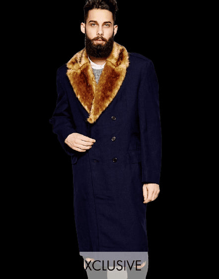 Mens Long Peacoat - Long Peacoat - AlbertoNardoniStore