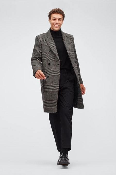 Italian Wool Double Breasted Topcoat - AlbertoNardoniStore