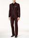 Mens Maroon Slim Fit Suit - AlbertoNardoniStore