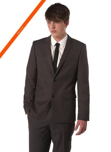 Mens Matching Suit With Shirt And Tie Combination Combo Deal - Black Suit - AlbertoNardoniStore