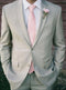 Mens Matching Suit With Shirt And Tie Combination Combo Deal - Grey and Pink Suit - AlbertoNardoniStore