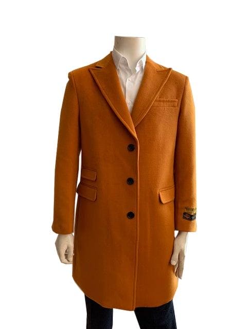 Mens Mid-Length Coats - 3/4 Length Mens Coat - AlbertoNardoniStore