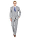 Mens Modern Fit Summer Wedding Suit Light Grey - AlbertoNardoniStore