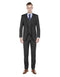 Mens Modern Fit Vested Suit Charcoal Grey - AlbertoNardoniStore