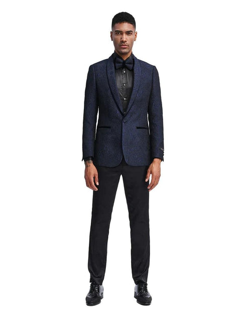 Mens Navy Dinner Jacket - Mens Evening jackets - Tuxedo Dinner Jacket - AlbertoNardoniStore