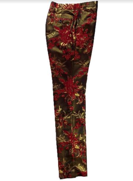 Mens Paisley Dress Pants - AlbertoNardoniStore