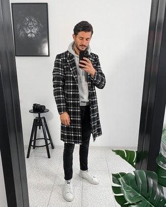 Mens Plaid Overcoats - AlbertoNardoniStore