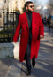 Mens Red Trench Coat - AlbertoNardoniStore