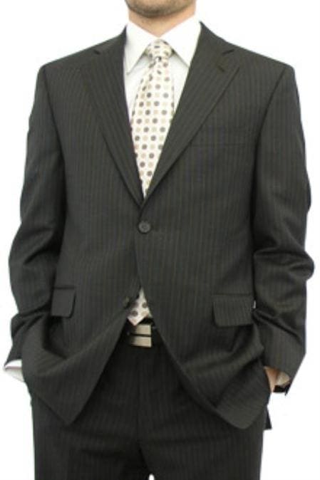 Mens Regal Fit Suit - Black Suit - AlbertoNardoniStore