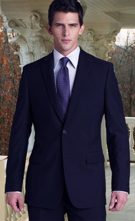 Mens Regal Fit Suit - Blue Suit - AlbertoNardoniStore