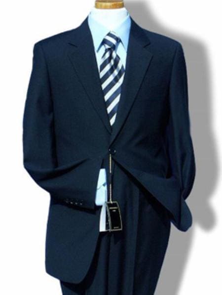 Mens Regal Fit Suit - Navy Suit | Alberto Nardoni