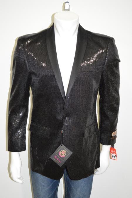 Mens Shiny Blazer Mens - AlbertoNardoniStore