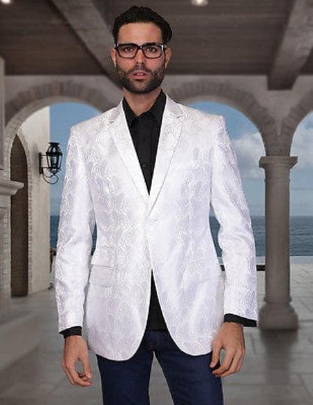 Mens Shiny Blazer Mens - AlbertoNardoniStore