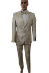 Mens Silver Prom Suit - AlbertoNardoniStore