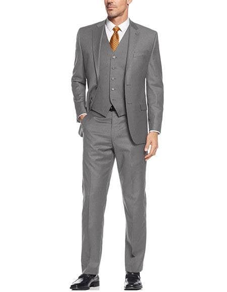 Mens Slim Fit 3 Piece Suits - Vested Slim Fit Suit - AlbertoNardoniStore