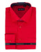 Mens Slim Fit Dress Shirt in Red - Wholesale Mens Dress Shirts (Minimum 20PC ) $26 - AlbertoNardoniStore