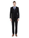 Mens Slim Fit Suit Solid Black - AlbertoNardoniStore