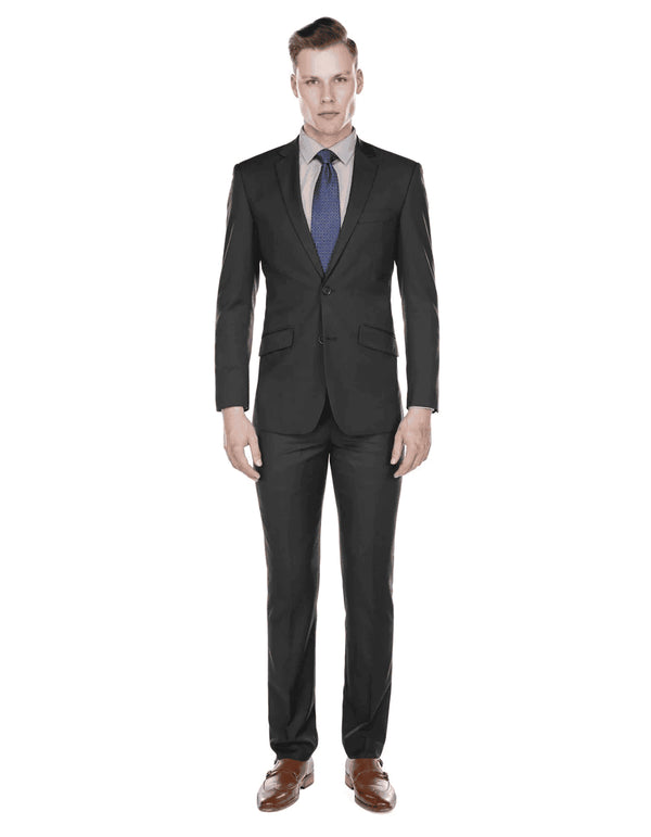 Mens Slim Modern Suit Charcoal Grey - AlbertoNardoniStore