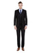 Mens Smart Slim Vested Funeral Suit Black - AlbertoNardoniStore