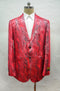 Mens Snakeskin Jacket - Mens Snakeskin Blazer Red - AlbertoNardoniStore