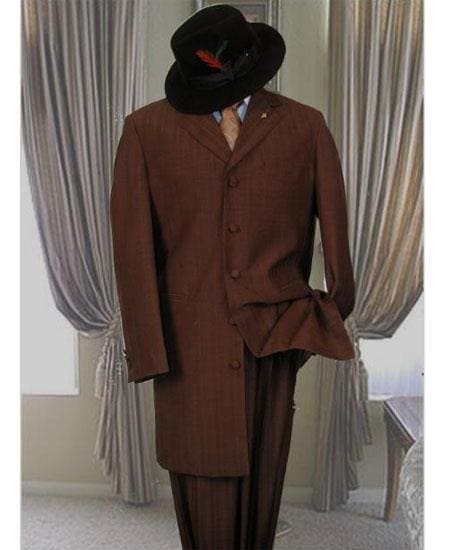 Mens Suits in the 1920s Dark Brown suit style - AlbertoNardoniStore