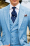 Mens Suits Light Blue - AlbertoNardoniStore