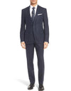 Mens Summer Blazer - Men's Navy 100% Linen Designer Fashion Dress Casual Blazer- Dark Blue Suit Color - AlbertoNardoniStore
