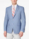 Mens Summer Blazer - Men's Solid 2 Button Light Blue Classic Fit Sport Coat Blazer - AlbertoNardoniStore