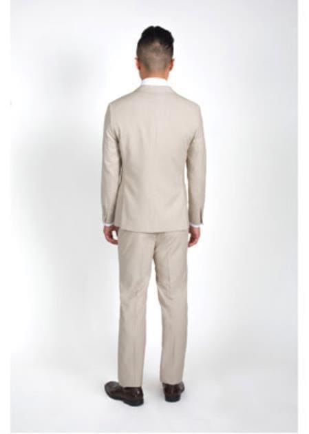 Mens Tan Groomsmen Suits - AlbertoNardoniStore