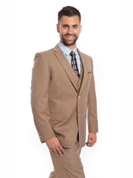 Mens Tan Groomsmen Tuxedos - AlbertoNardoniStore