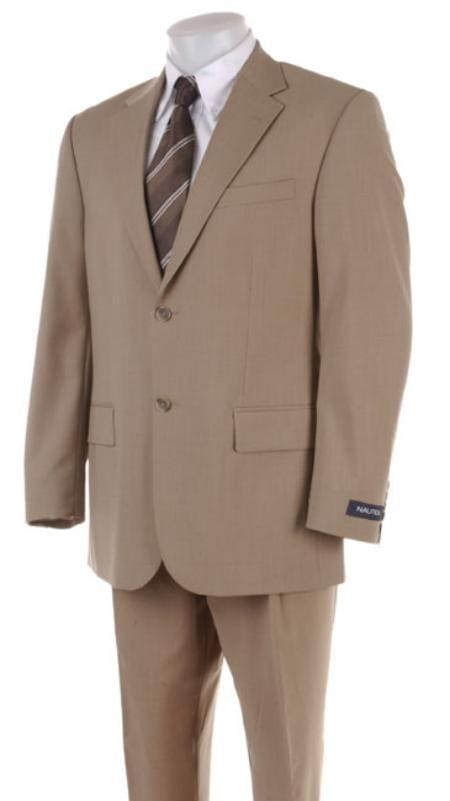 Mens Tan Linen Suit - AlbertoNardoniStore