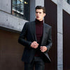Mens Turtleneck With Blazer + Turtleneck Sweater - AlbertoNardoniStore