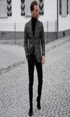 Mens Turtleneck With Blazer + Turtleneck Sweater - AlbertoNardoniStore
