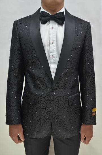 Mens Vegas Black Tuxedo - AlbertoNardoniStore