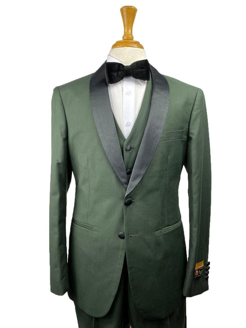 35-C-TUX-SH	OLIVE-BLK -  Tuxedo Wholesale  Distributors - AlbertoNardoniStore