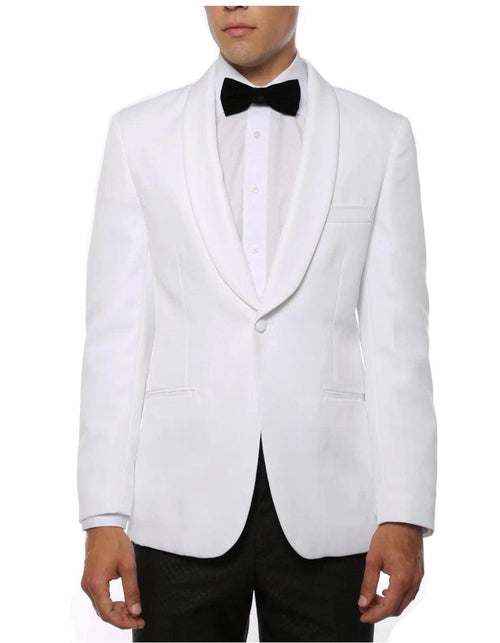 Mens White Dinner Jacket - Mens Evening jackets - Tuxedo Dinner Jacket - AlbertoNardoniStore