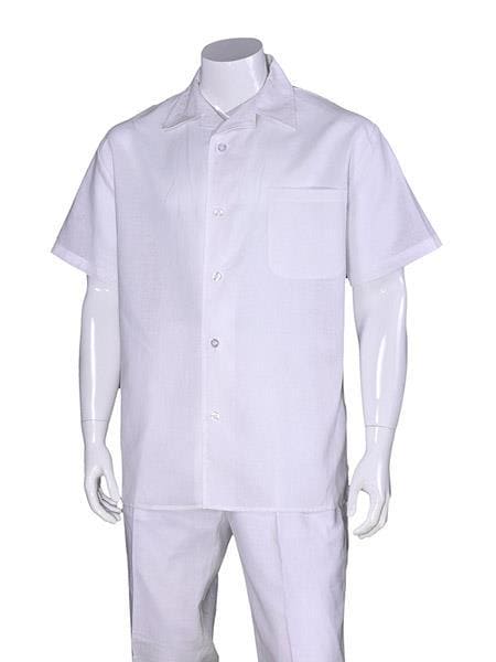 Mens White Linen Suit - AlbertoNardoniStore