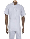 Mens White Linen Suit - AlbertoNardoniStore