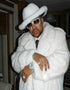 Mens White Pimp Coat - AlbertoNardoniStore